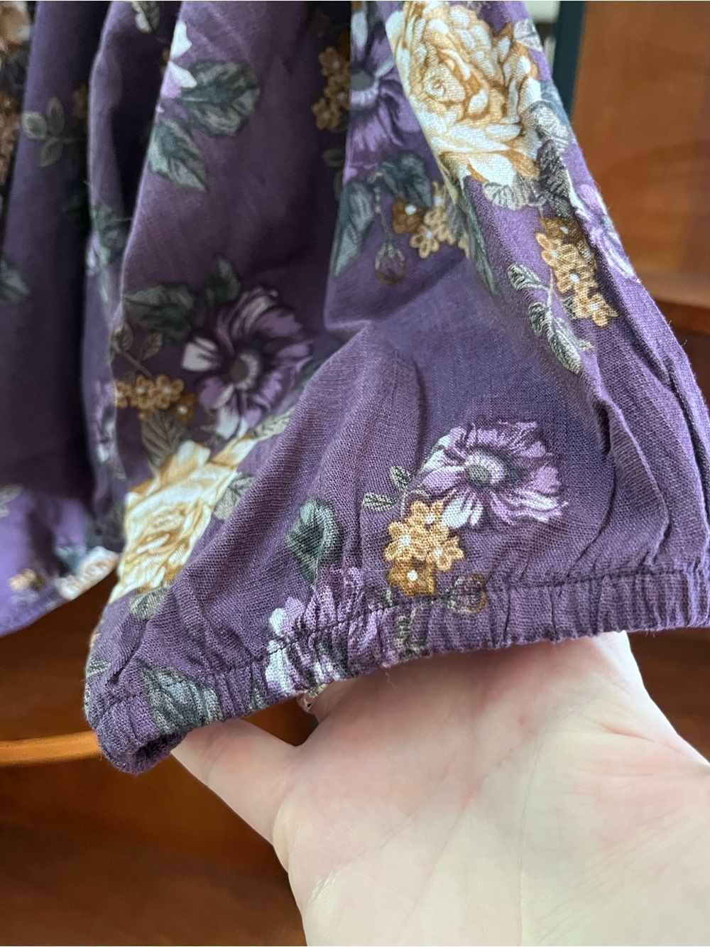 torrid Purple Floral Off-Shoulder Crop Top - Picture 5 of 6